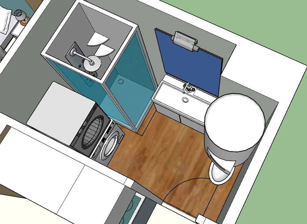 Vue de la salle de bains